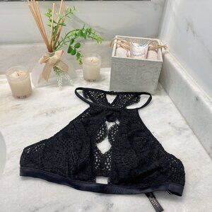Victoria's Secret Very Sexy Open Front Halter Lace Bralette